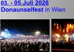 03. - 05.Juli 2026 Donaunselfest in Wien